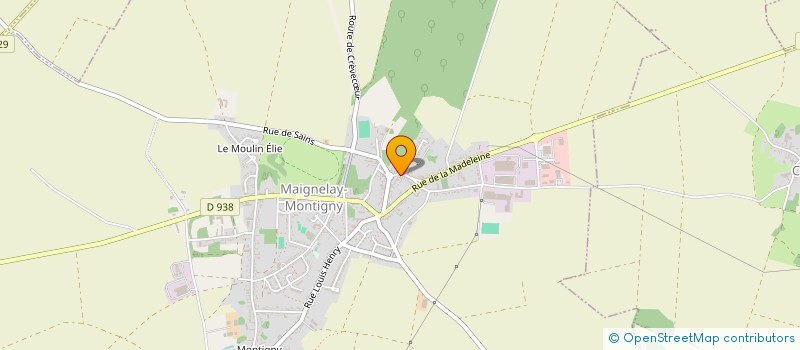 localisation de l'entreprise LA MADONE  MAIGNELAY-MONTIGNY