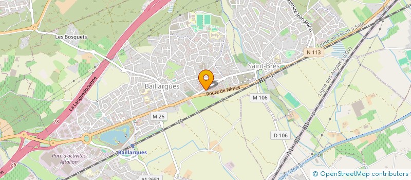 localisation de l'entreprise LA MADONE à BAILLARGUES