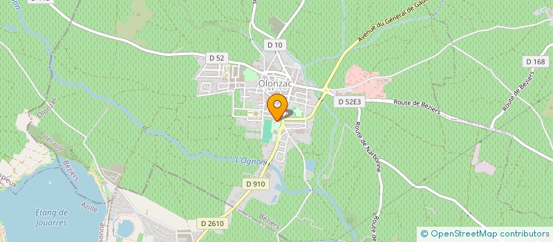 localisation de l'entreprise LA MADONE  OLONZAC