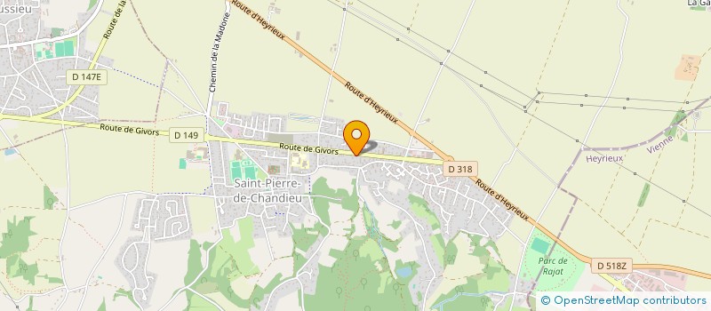 localisation de l'entreprise LA MADONE DE SAINT PIERRE  SAINT-PIERRE-DE-CHANDIEU