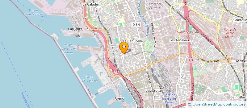 localisation de l'entreprise LA MADRAGUE à MARSEILLE