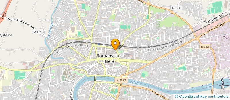 localisation de l'entreprise LA MADRAGUE  ROMANS-SUR-ISERE