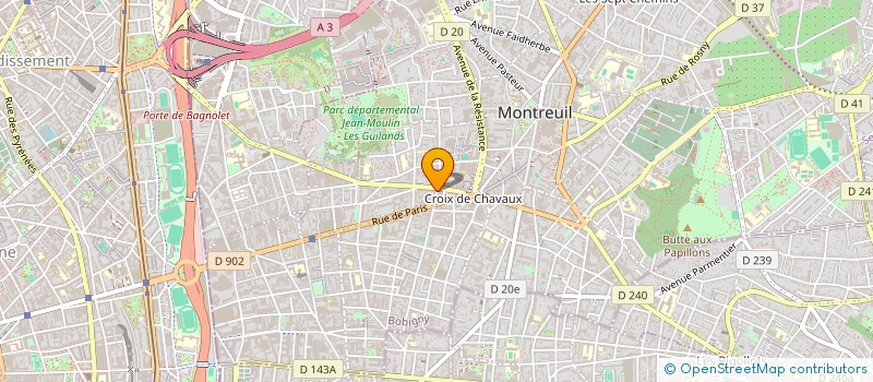localisation de l'entreprise LA MADRAGUE à MONTREUIL