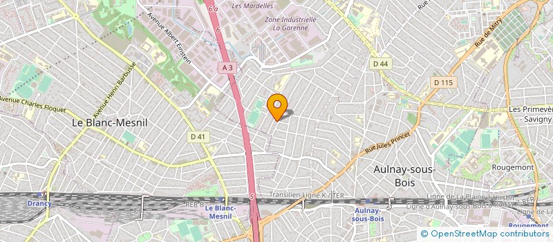 localisation de l'entreprise LA MADRAGUE à AULNAY-SOUS-BOIS