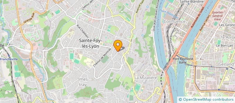 localisation de l'entreprise LA MADRAGUE  SAINTE-FOY-LES-LYON