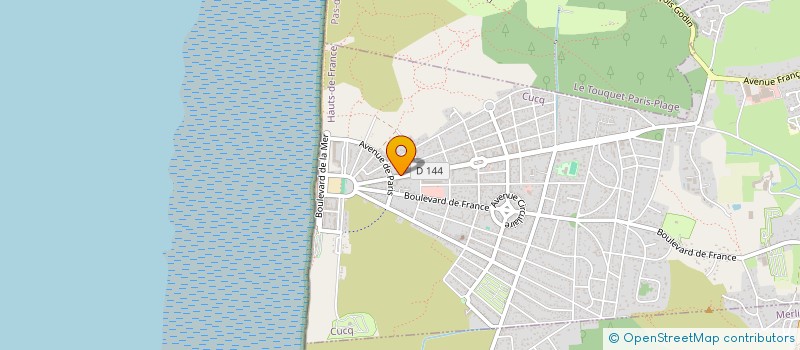 localisation de l'entreprise LA MADRAGUE A STELLA PLAGE à CUCQ