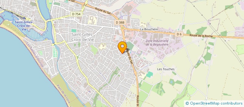 localisation de l'entreprise LA MADRENNE à SAINT-GILLES-CROIX-DE-VIE