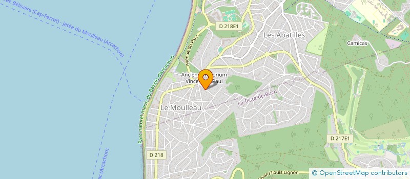 localisation de l'entreprise LA MADRIERE  ARCACHON