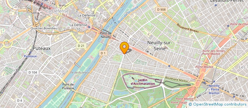 localisation de l'entreprise LA MADRILENE à NEUILLY-SUR-SEINE
