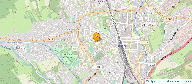 localisation de l'entreprise LA MADRILENE à BELFORT