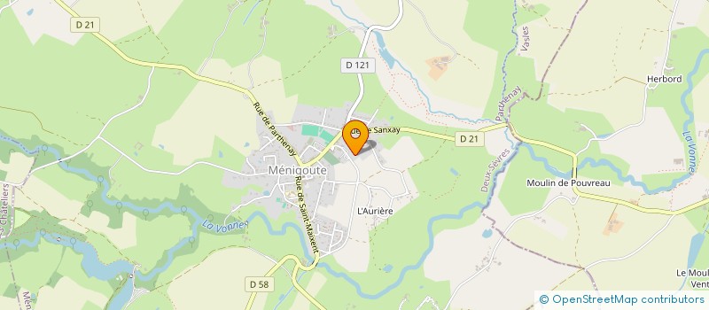 localisation de l'entreprise LA MAEVA  VASLES