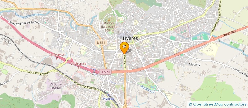 localisation de l'entreprise LA MAFIOLE à HYERES