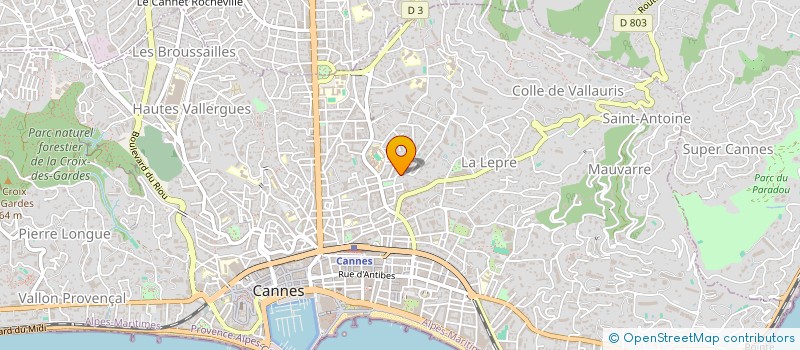 localisation de l'entreprise LA MAGDELEINE à CANNES
