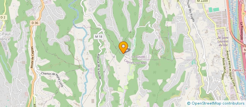 localisation de l'entreprise LA MAGICAWETTE  LA GAUDE