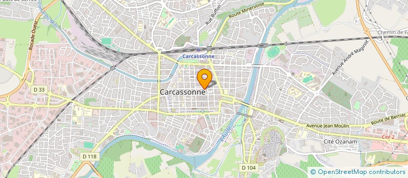 localisation de l'entreprise LA MAGICIENNE OSE à CARCASSONNE