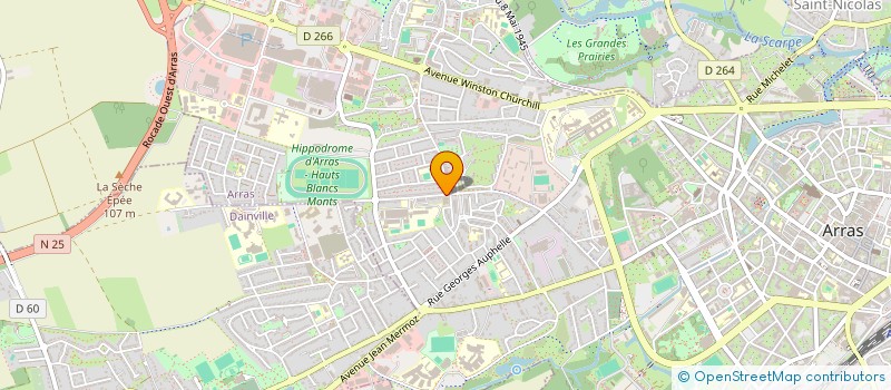localisation de l'entreprise LA MAGIE CREATIVE à ARRAS