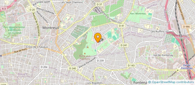 localisation de l'entreprise LA MAGIE DE LA BEAUTE NATURELLE (MBN) à MONTREUIL