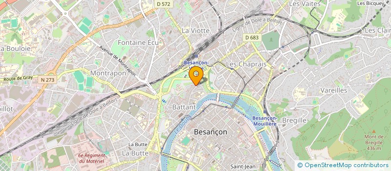 localisation de l'entreprise LA MAGIE DES CISEAUX SARL à BESANCON