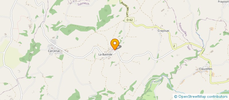 localisation de l'entreprise LA MAGIE DES CRANES DE CRISTAL  RULLAC-SAINT-CIRQ