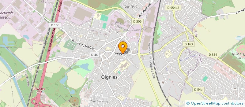 localisation de l'entreprise LA MAGIE DES PETALES à OIGNIES