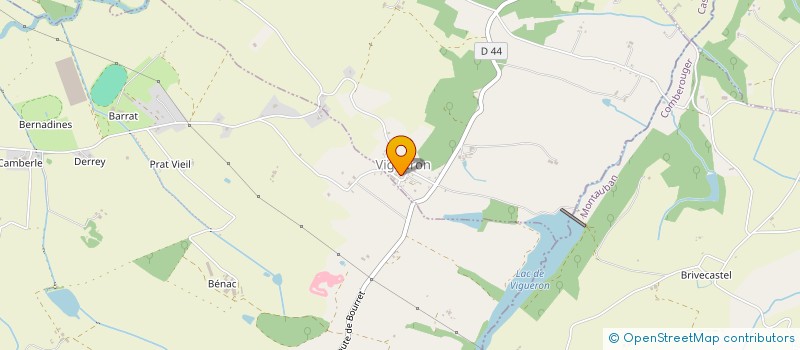 localisation de l'entreprise LA MAGIE DES SYNCHRONICITES  VIGUERON