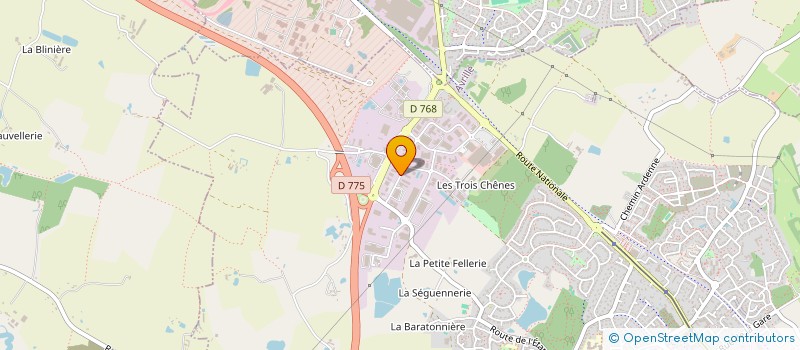 localisation de l'entreprise LA MAGIE DU FEU à AVRILLE