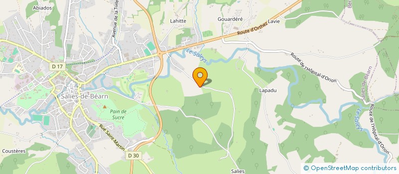 localisation de l'entreprise LA MAGNA  SALIES-DE-BEARN