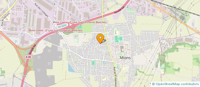 localisation de l'entreprise LA MAGNANERIE  MIONS