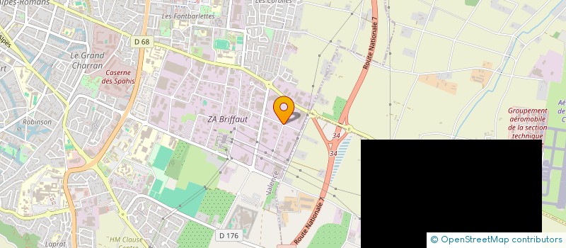 localisation de l'entreprise LA MAGNANERIE  VALENCE