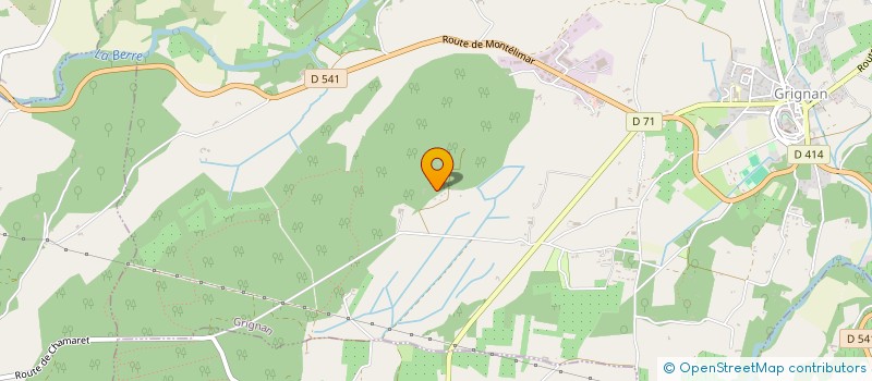 localisation de l'entreprise LA MAGNANERIE  GRIGNAN