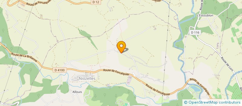 localisation de l'entreprise LA MAGNANERIE EN PROVENCE  NIOZELLES