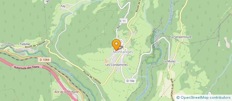 localisation de l'entreprise LA MAGUILODIERE  MONTANGES