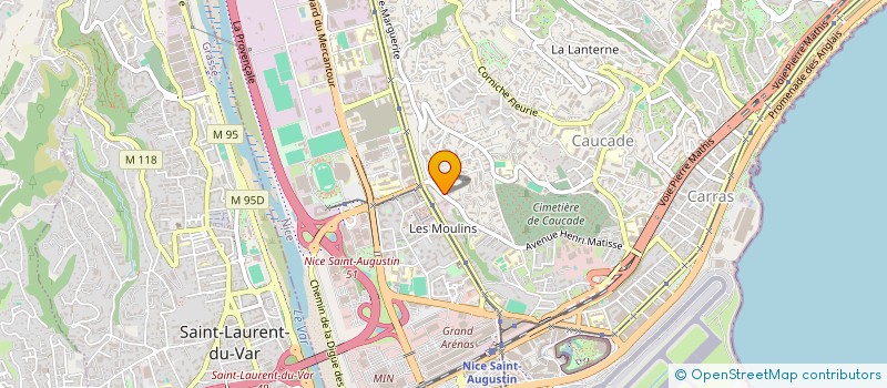 localisation de l'entreprise LA MAIGAZ à NICE