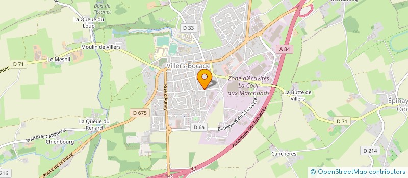 localisation de l'entreprise LA MAILLE NORMANDE  VILLERS-BOCAGE