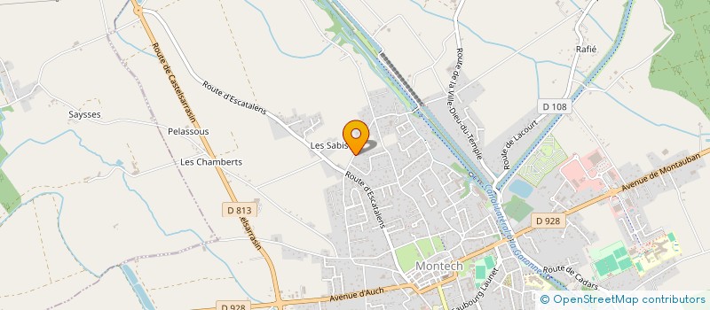 localisation de l'entreprise LA MAIN  MONTECH