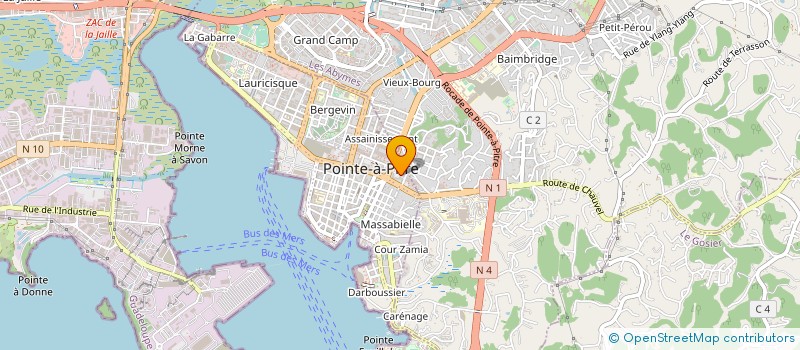 localisation de l'entreprise LA MAIN à POINTE A PITRE