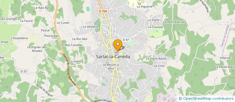 localisation de l'entreprise LA MAIN à SARLAT-LA-CANEDA