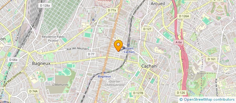 localisation de l'entreprise LA MAIN A L'OREILLE à CACHAN