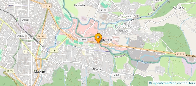 localisation de l'entreprise LA MAIN A LA PATE  MAZAMET