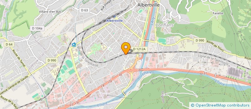 localisation de l'entreprise LA MAIN A LA PATE à ALBERTVILLE