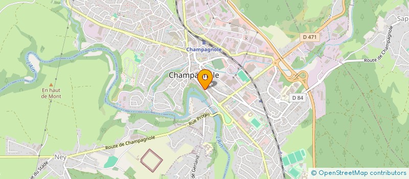 localisation de l'entreprise LA MAIN A LA PATE à CHAMPAGNOLE