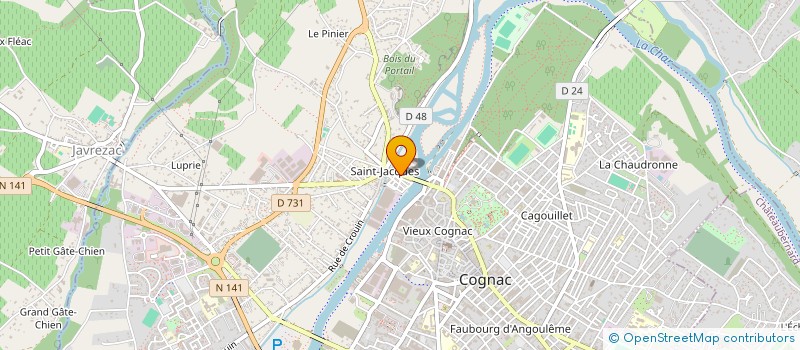 localisation de l'entreprise LA MAIN A LA PATE à COGNAC