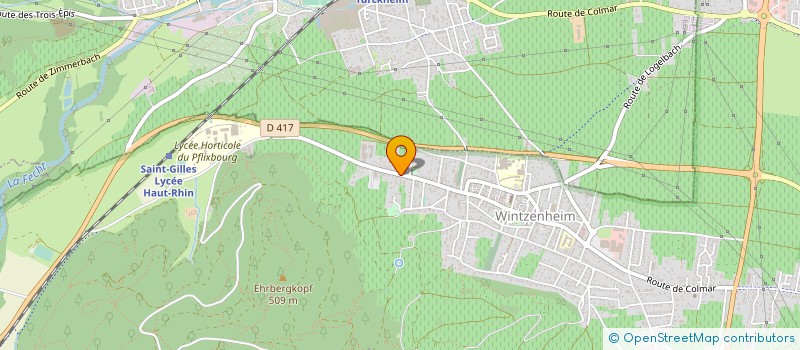 localisation de l'entreprise LA MAIN A LA PATTE  WINTZENHEIM