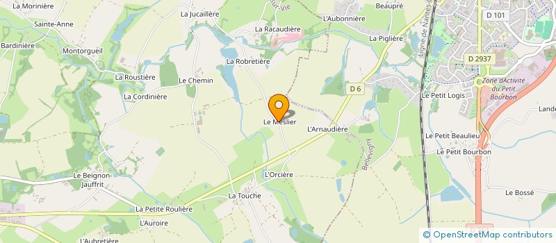 localisation de l'entreprise LA MAIN A LA PATTE 85 à LA ROCHE-SUR-YON