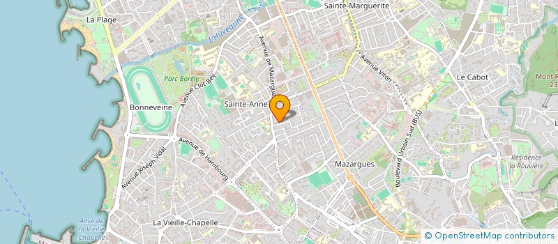 localisation de l'entreprise LA MAIN A LA PATTE PACA à MARSEILLE