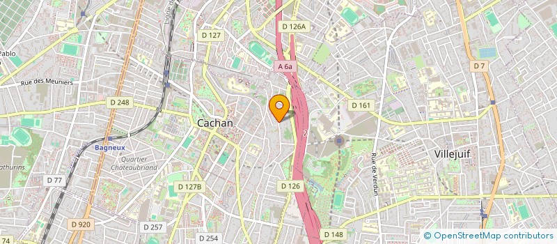 localisation de l'entreprise LA MAIN A TOUT FAIRE  CACHAN