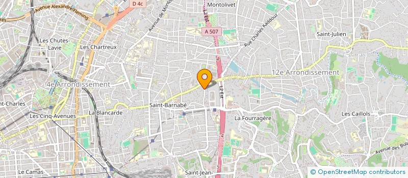 localisation de l'entreprise LA MAIN BLEUE à MARSEILLE