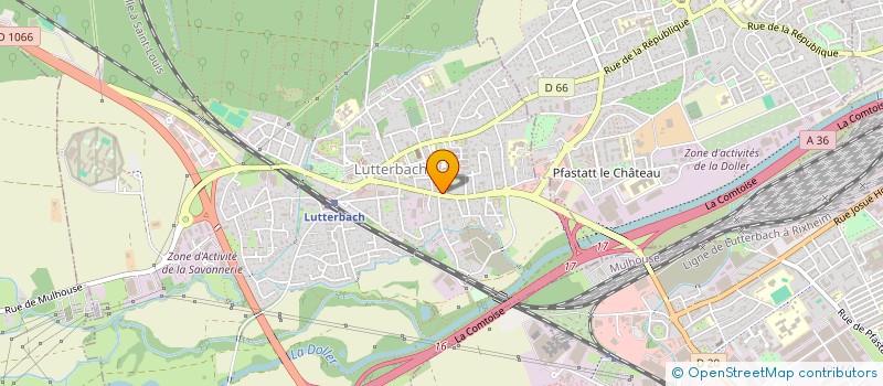 localisation de l'entreprise LA MAIN CHANCEUSE  LUTTERBACH