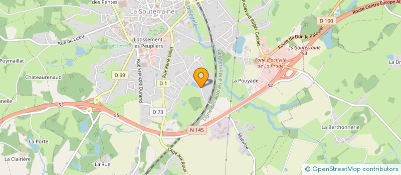 localisation de l'entreprise LA MAIN COURANTE à LA SOUTERRAINE