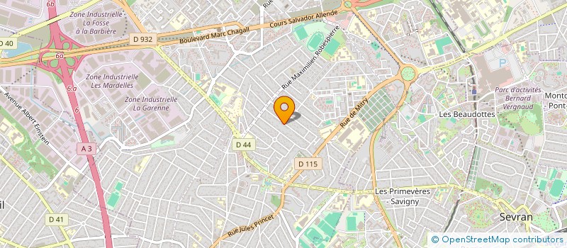 localisation de l'entreprise LA MAIN D'OEUVRE DU BATIMENT à AULNAY-SOUS-BOIS
